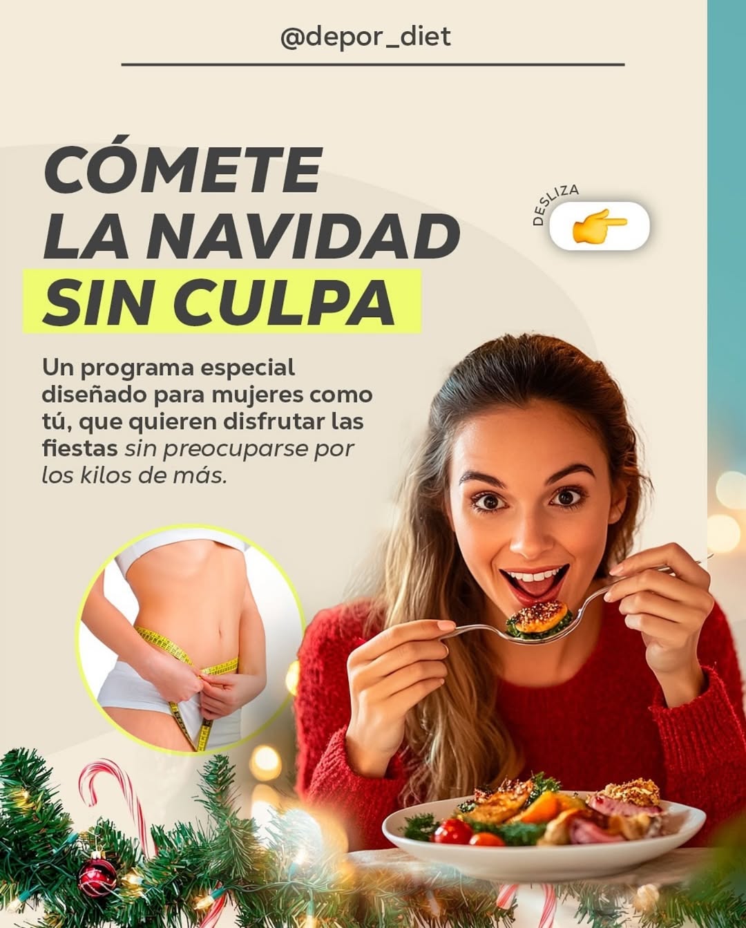 Plato de comida saludable preparado siguiendo las recetas exclusivas de la app de Depordiet